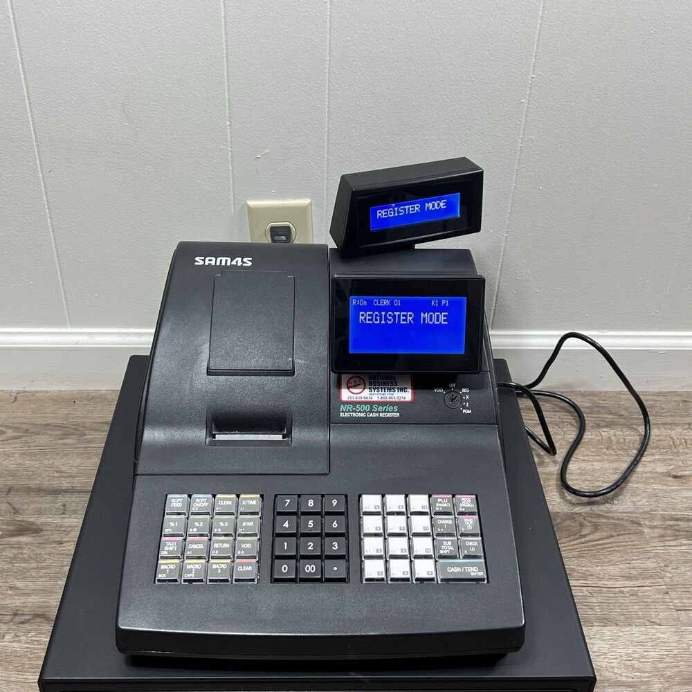 Sam4s NR-510 RB cash register W/keys, Drawer N/keys Good working condition